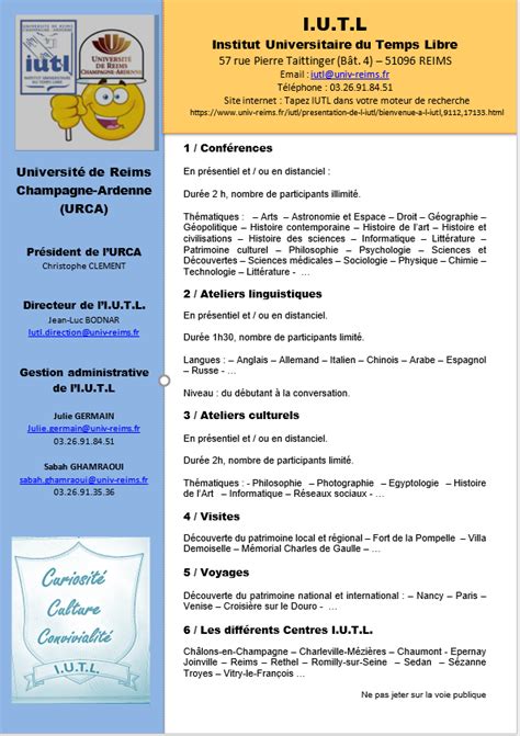 Présentation de l'IUTL .